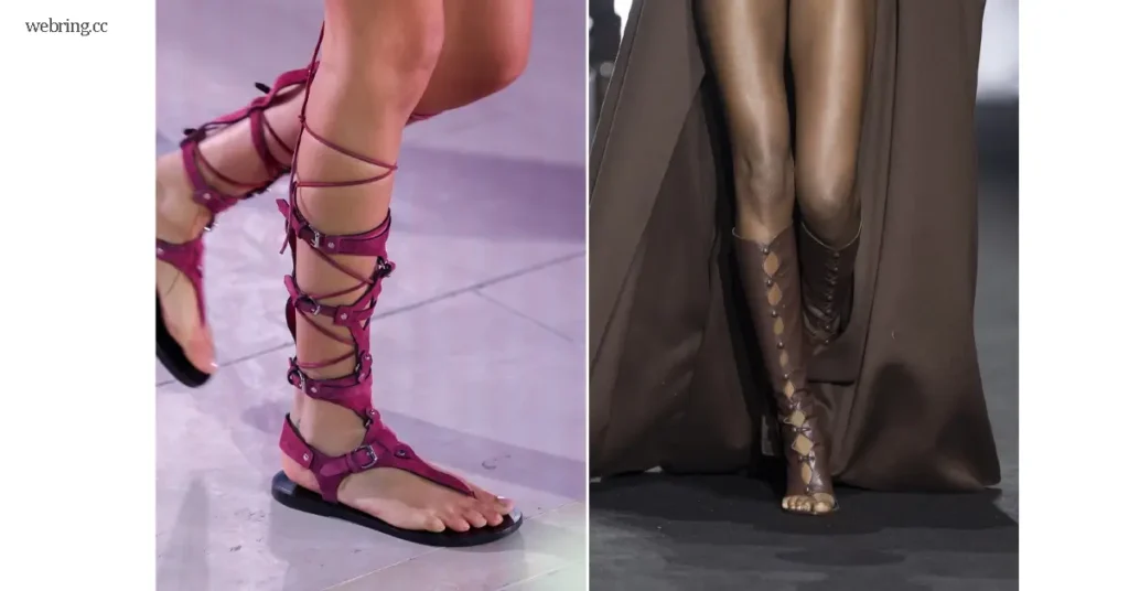 กระแสใหม่รองเท้า Gladiator Sandals กำลังกลับมาสร้างเทรนด์ครั้งใหญ่ในวงการแฟชั่นอีกครั้ง แต่ไม่ใช่ในสไตล์โบฮีเมียนจัดจ้านแบบงานเทศ